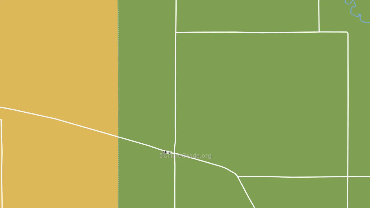 Miller, NE Map of Assault Rates