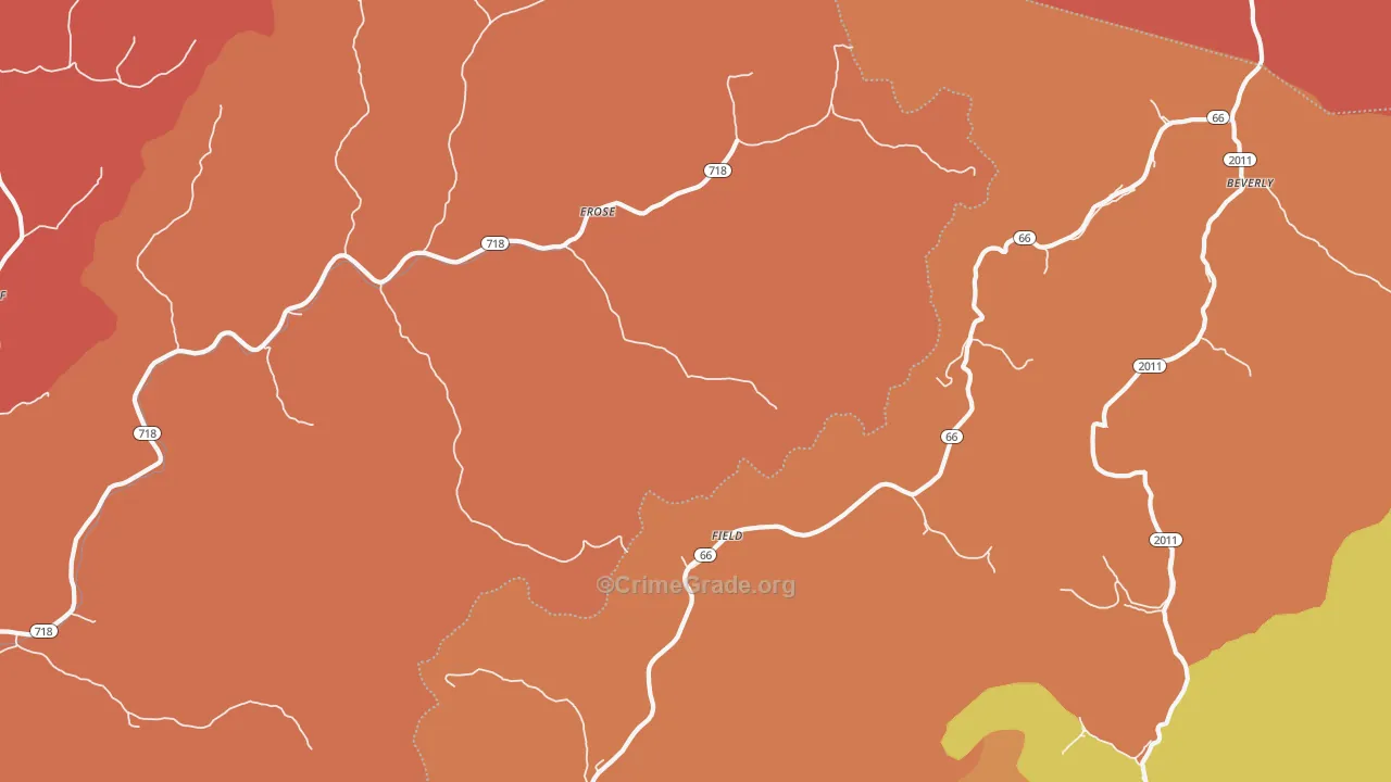 Mills, KY Map of Assault Rates