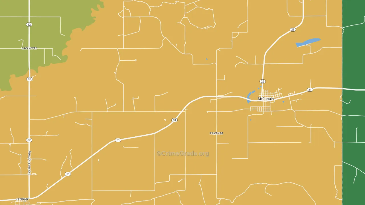 Milton, OK Map of Assault Rates