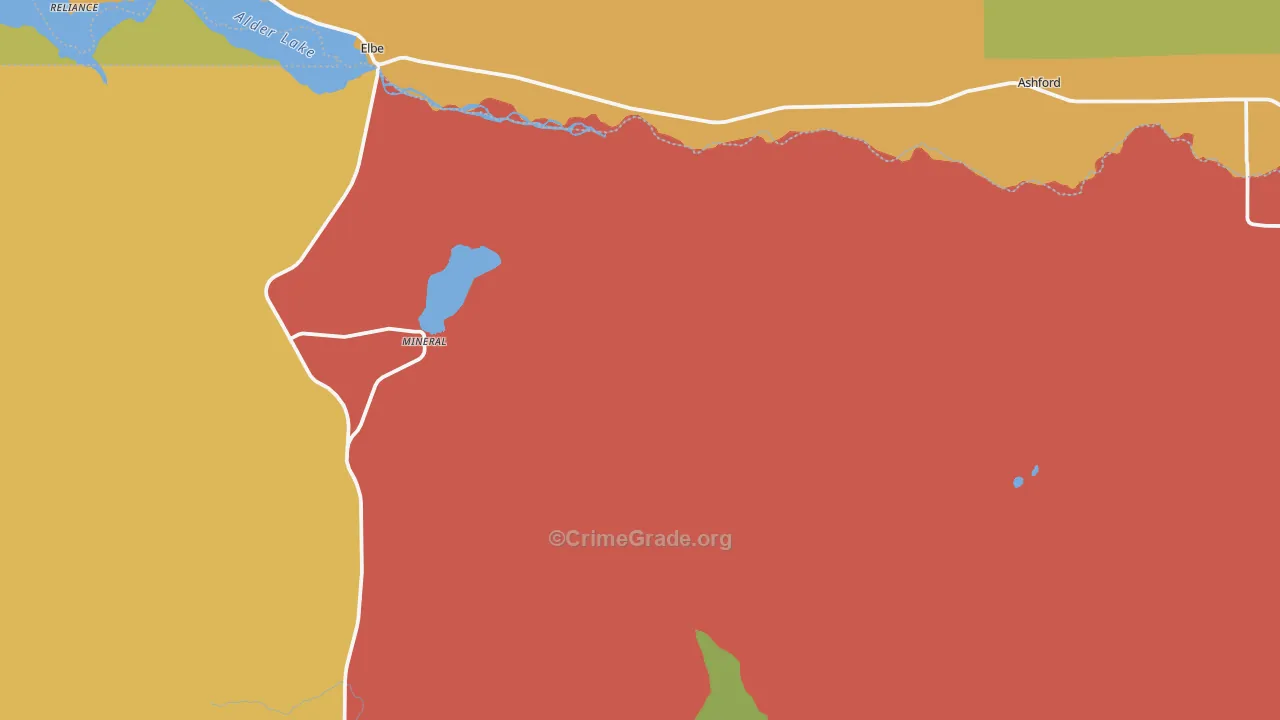 Mineral, WA Map of Assault Rates