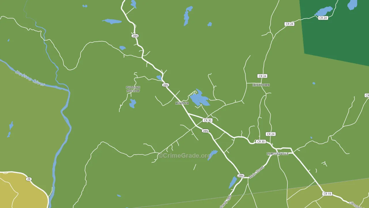 Minerva, NY Map of Assault Rates