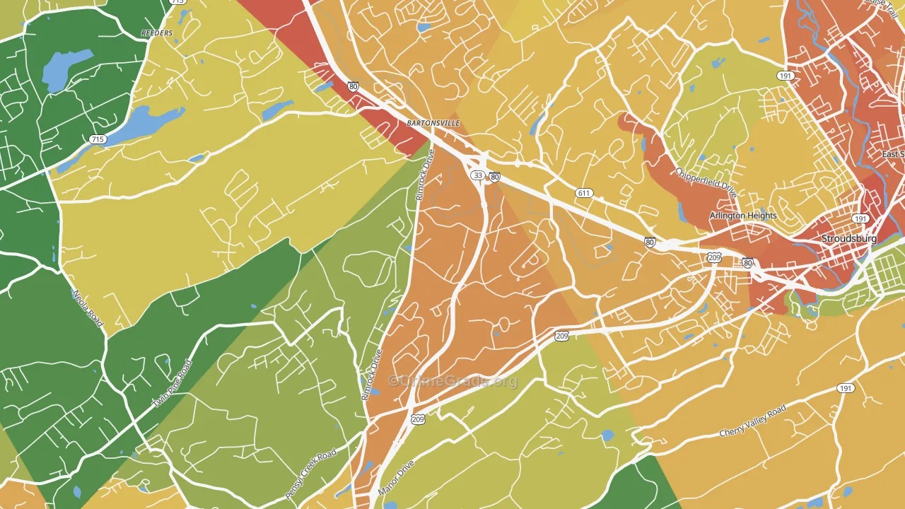 Minisink Hills, PA Map of Assault Rates