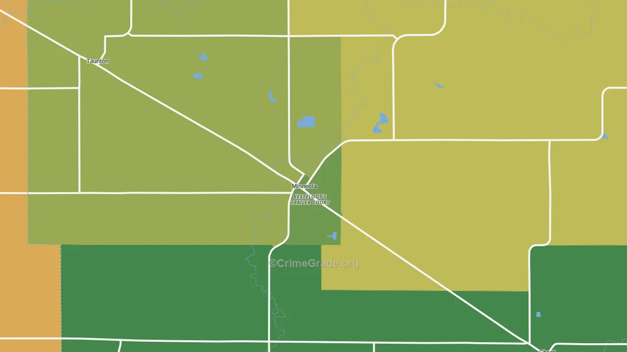 Minneota, MN Map of Assault Rates