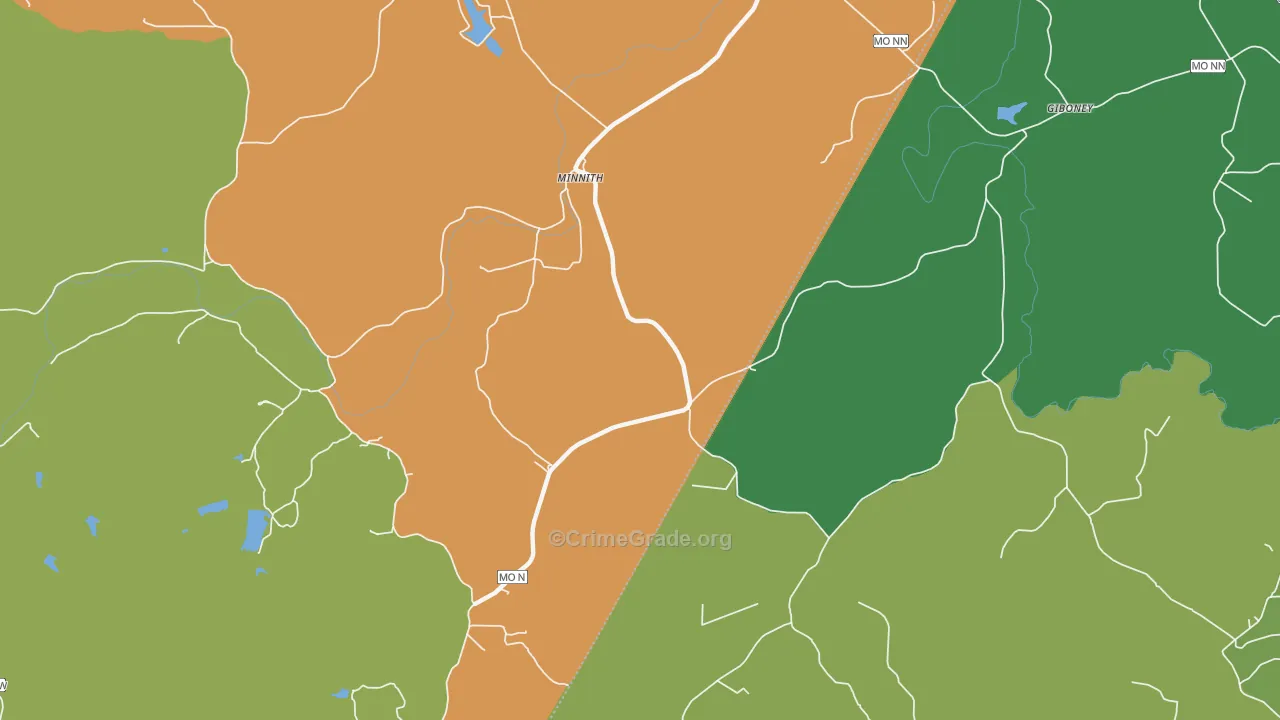 Minnith, MO Map of Assault Rates