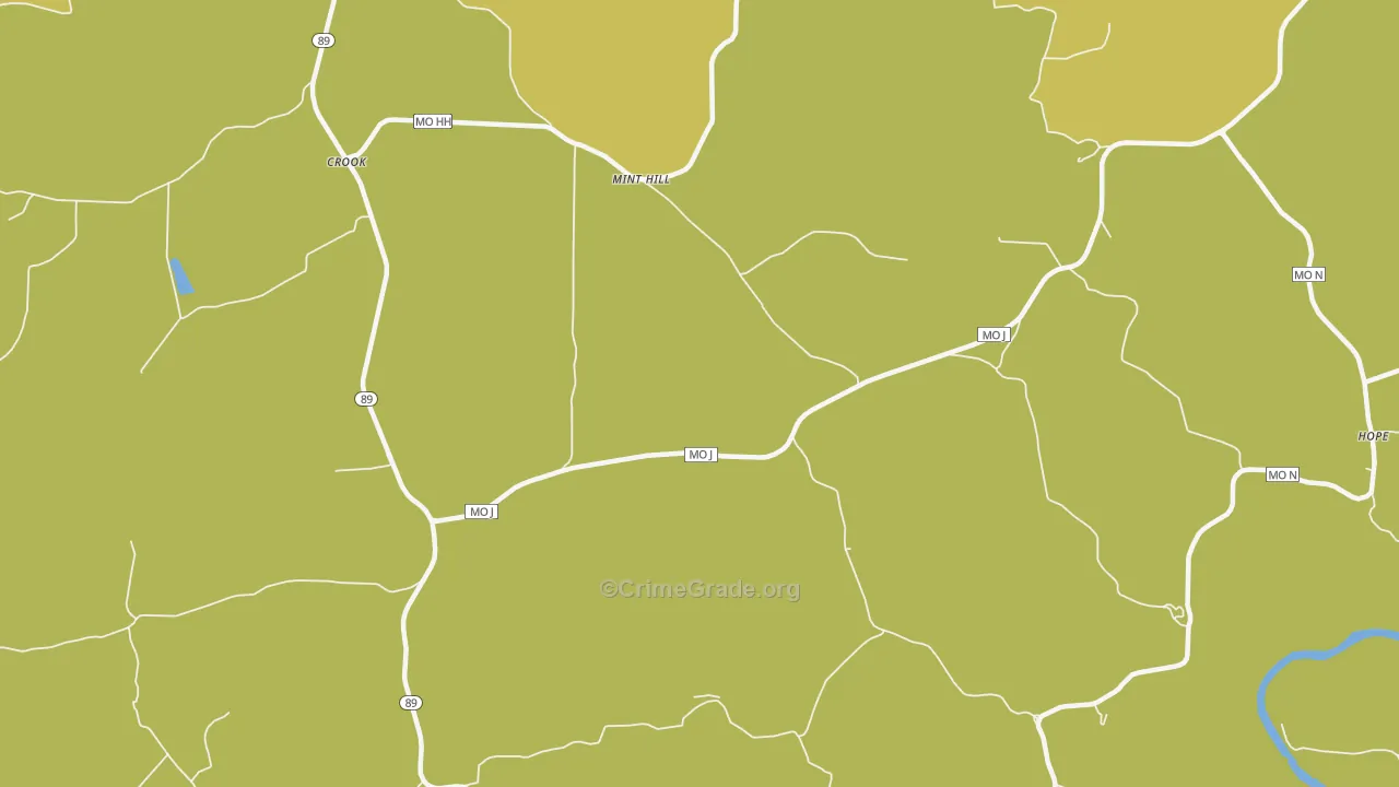 Mint Hill, MO Map of Assault Rates