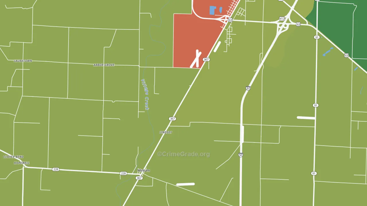 Minturn, AR Map of Assault Rates