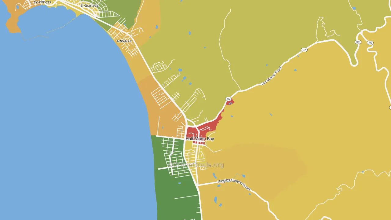 Miramar, CA Map of Assault Rates