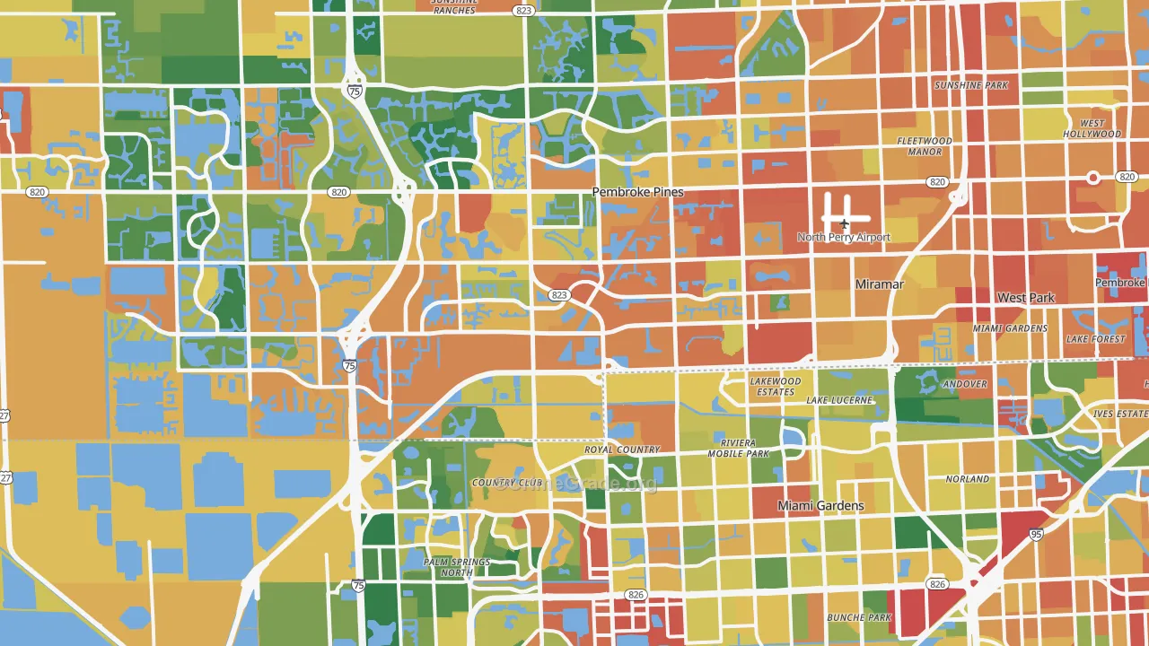 Miramar, FL Map of Assault Rates