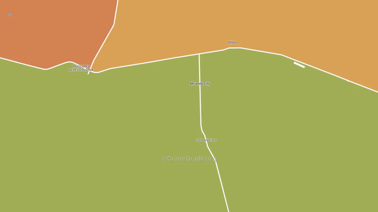 Mirando City, TX Map of Assault Rates