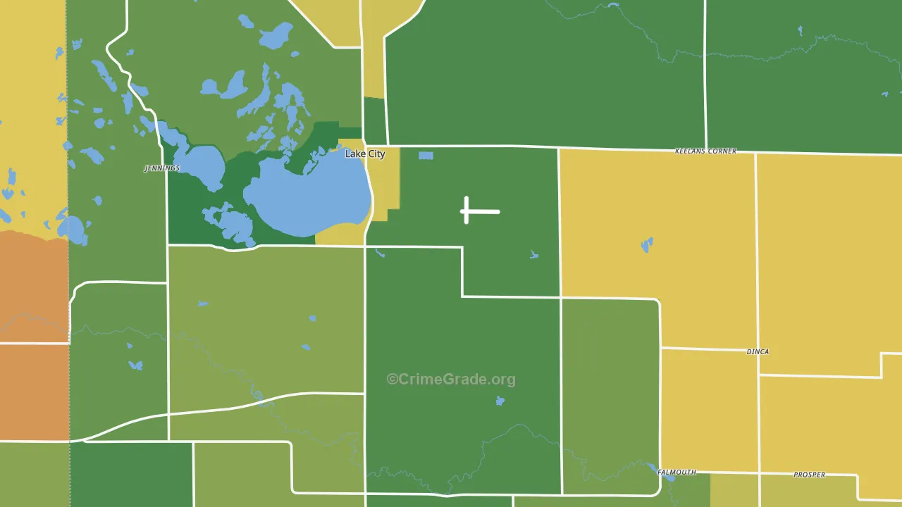 Missaukee County, MI Map of Assault Rates