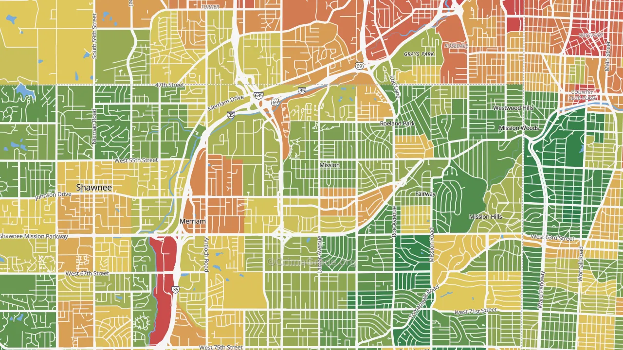 Mission, KS Map of Assault Rates