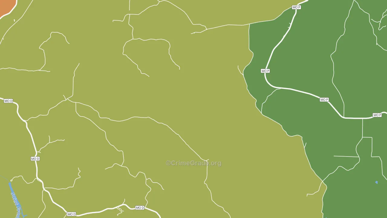 Missionary Acres, MO Map of Assault Rates