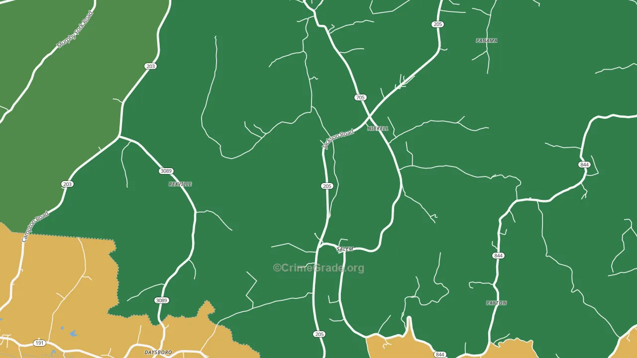 Mize, KY Map of Assault Rates