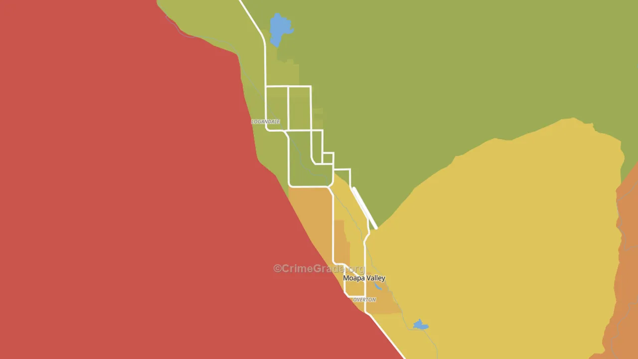 Moapa Valley, NV Map of Assault Rates