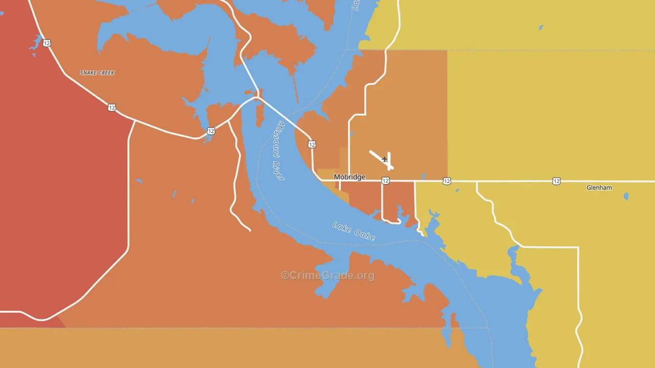Mobridge, SD Map of Assault Rates