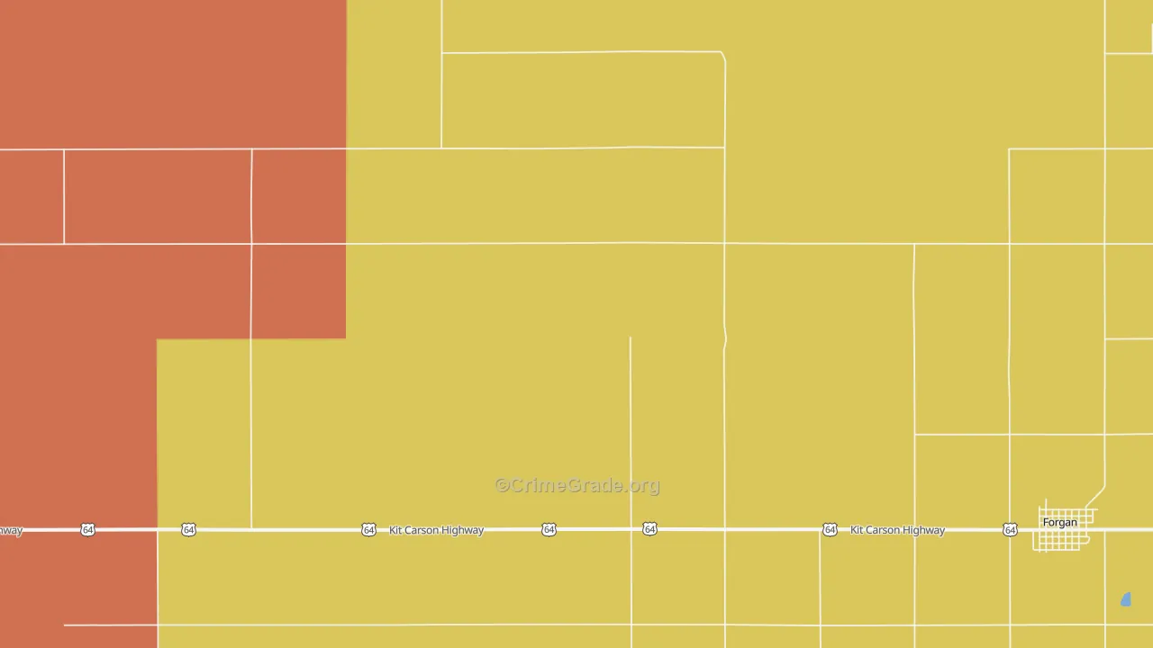 Mocane, OK Map of Assault Rates