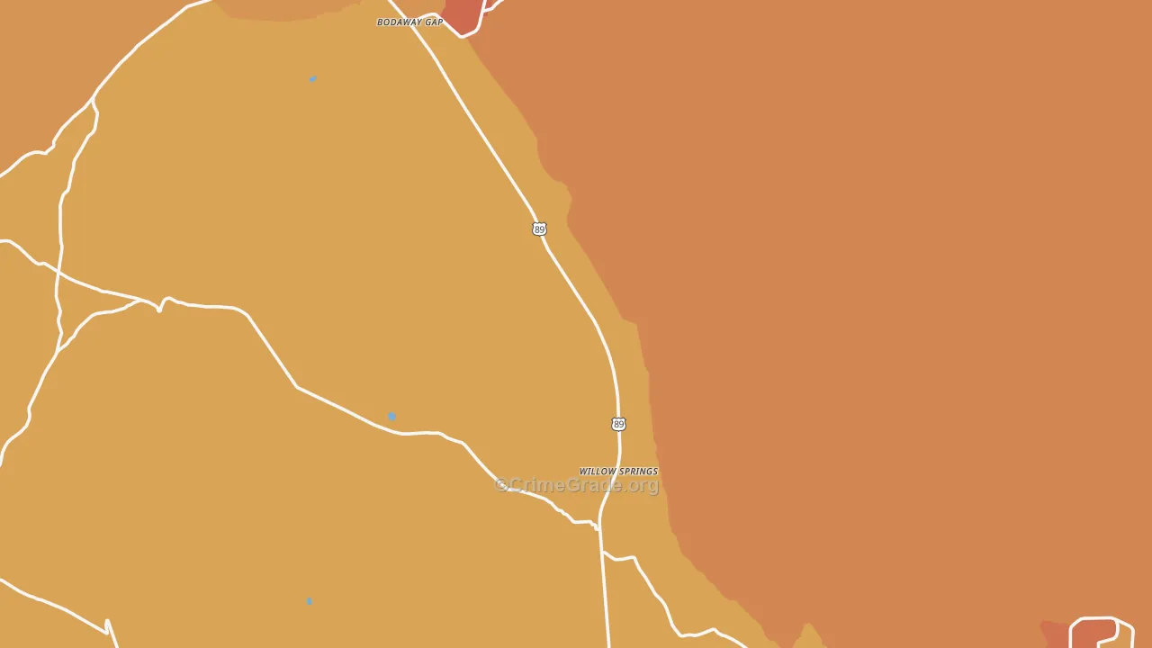 Moenave, AZ Map of Assault Rates