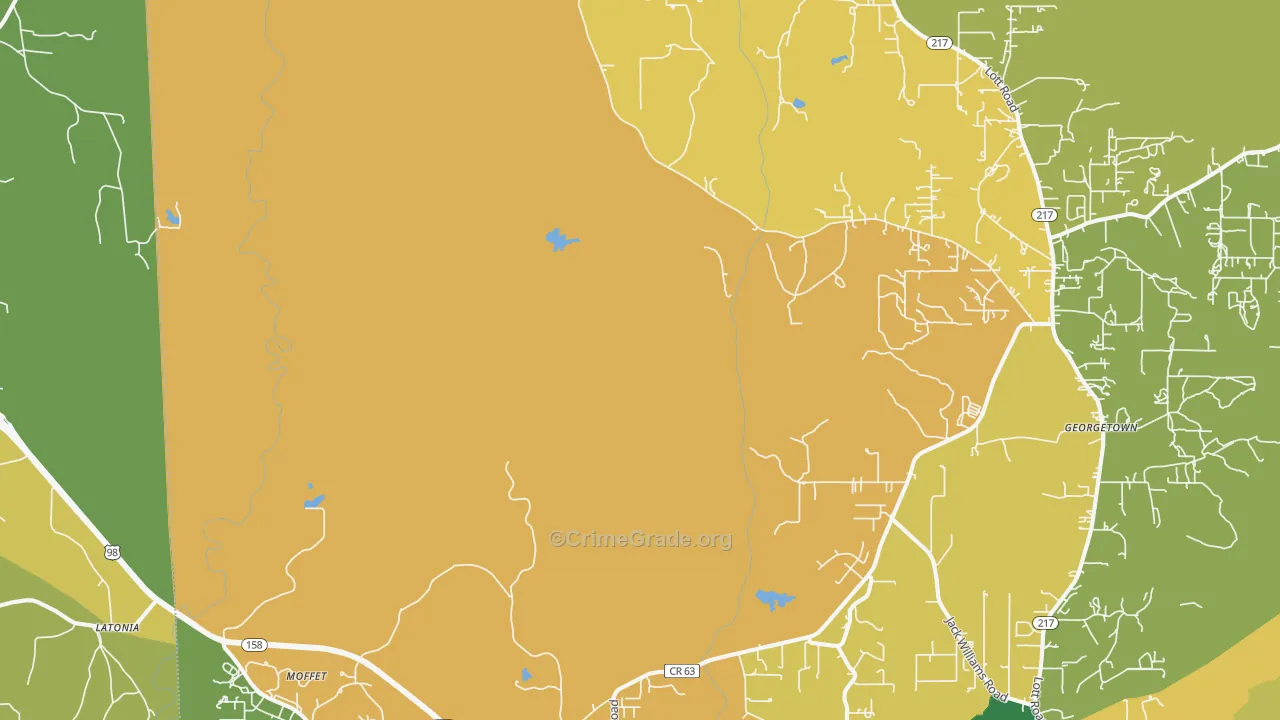 Moffet, AL Map of Assault Rates