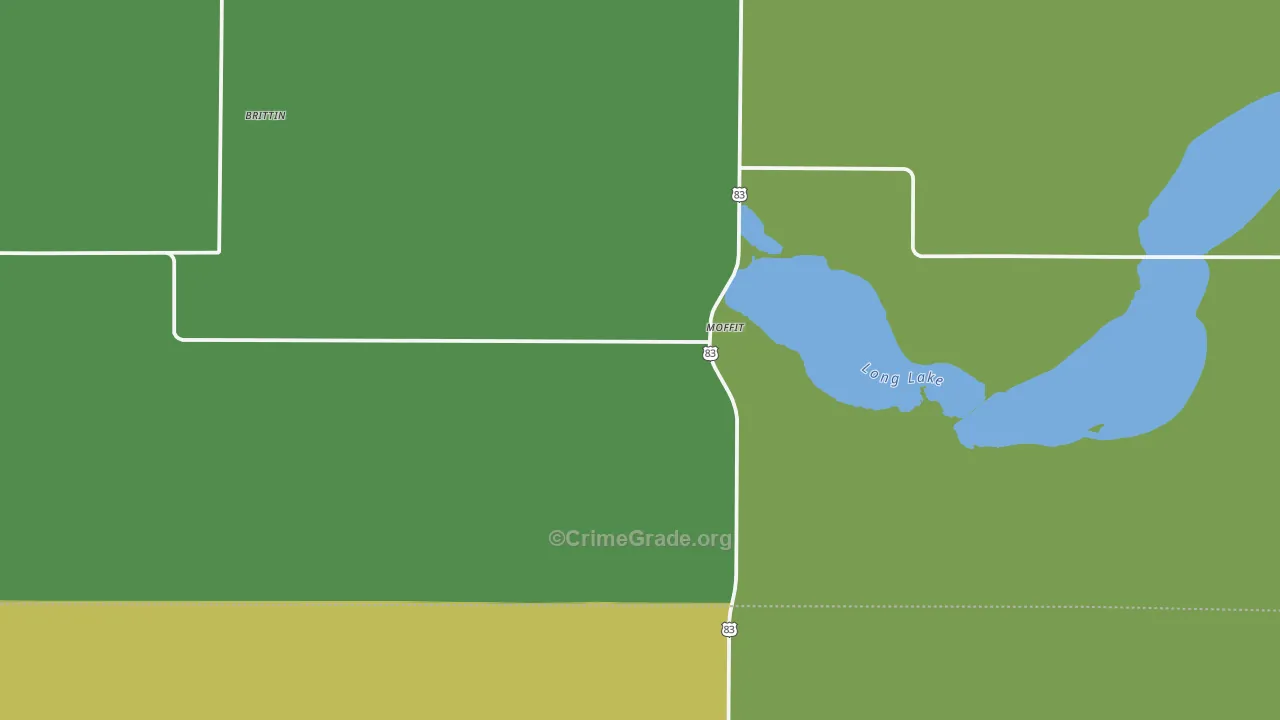 Moffit, ND Map of Assault Rates