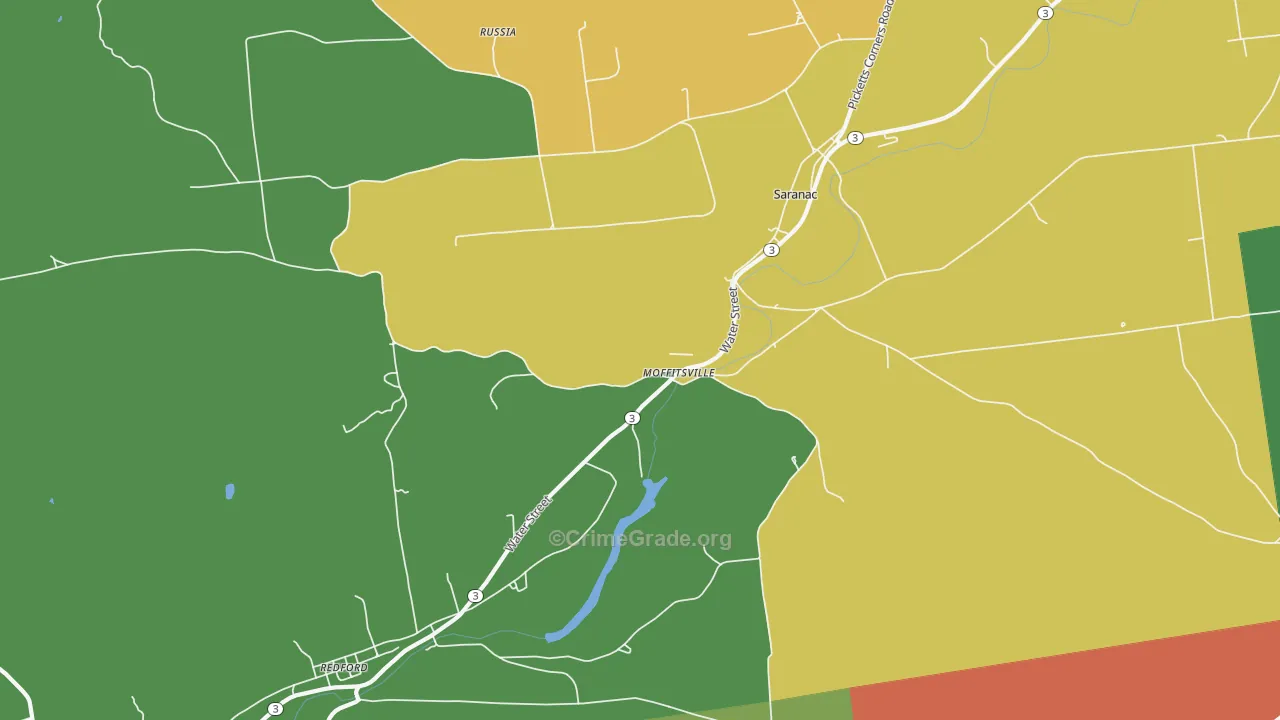 Moffitsville, NY Map of Assault Rates