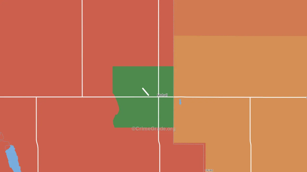 Mohall, ND Map of Assault Rates