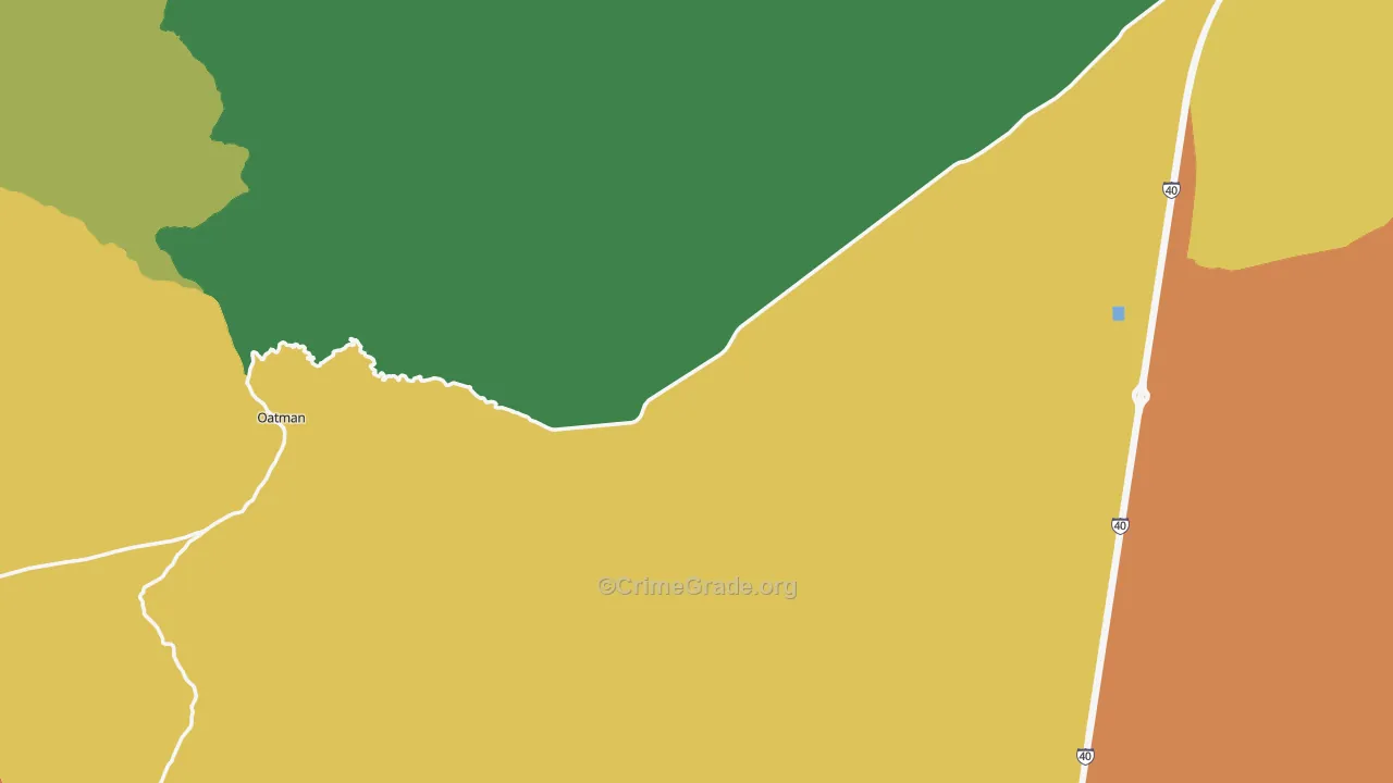 Mohave County, AZ Map of Assault Rates