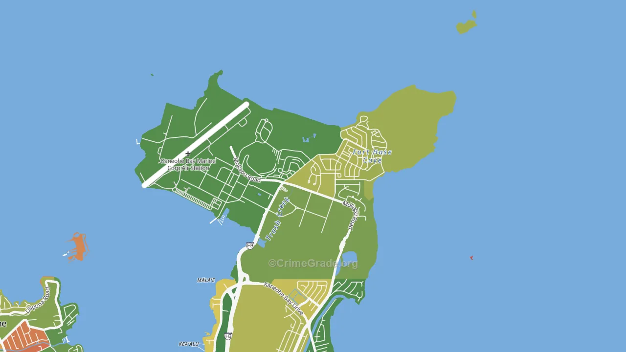 Mokapu, Kaneohe Station, HI Map of Assault Rates