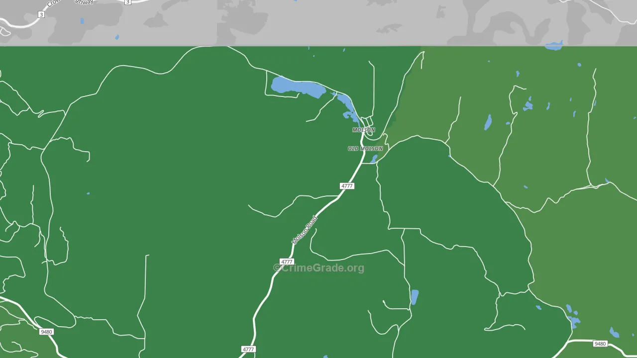 Molson, WA Map of Assault Rates