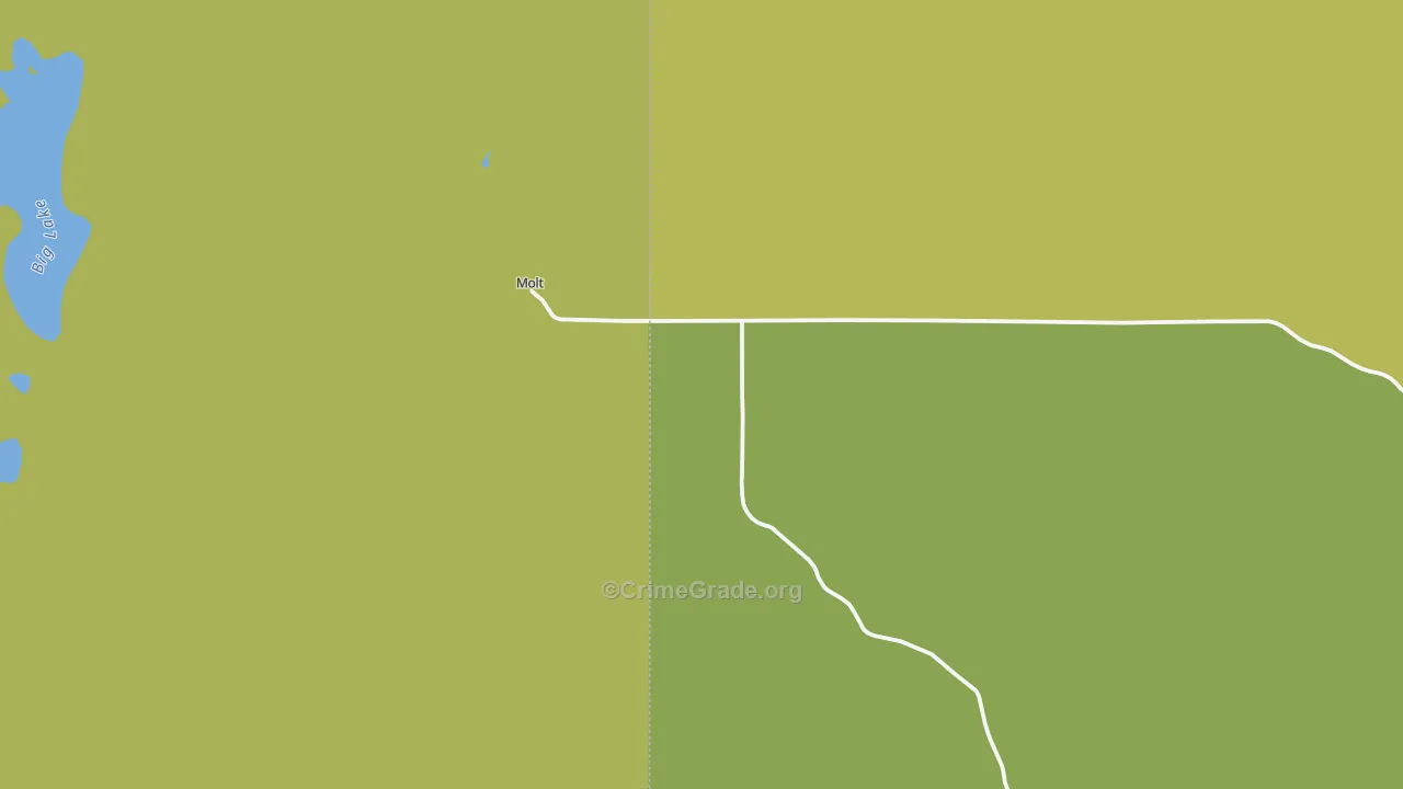 Molt, MT Map of Assault Rates