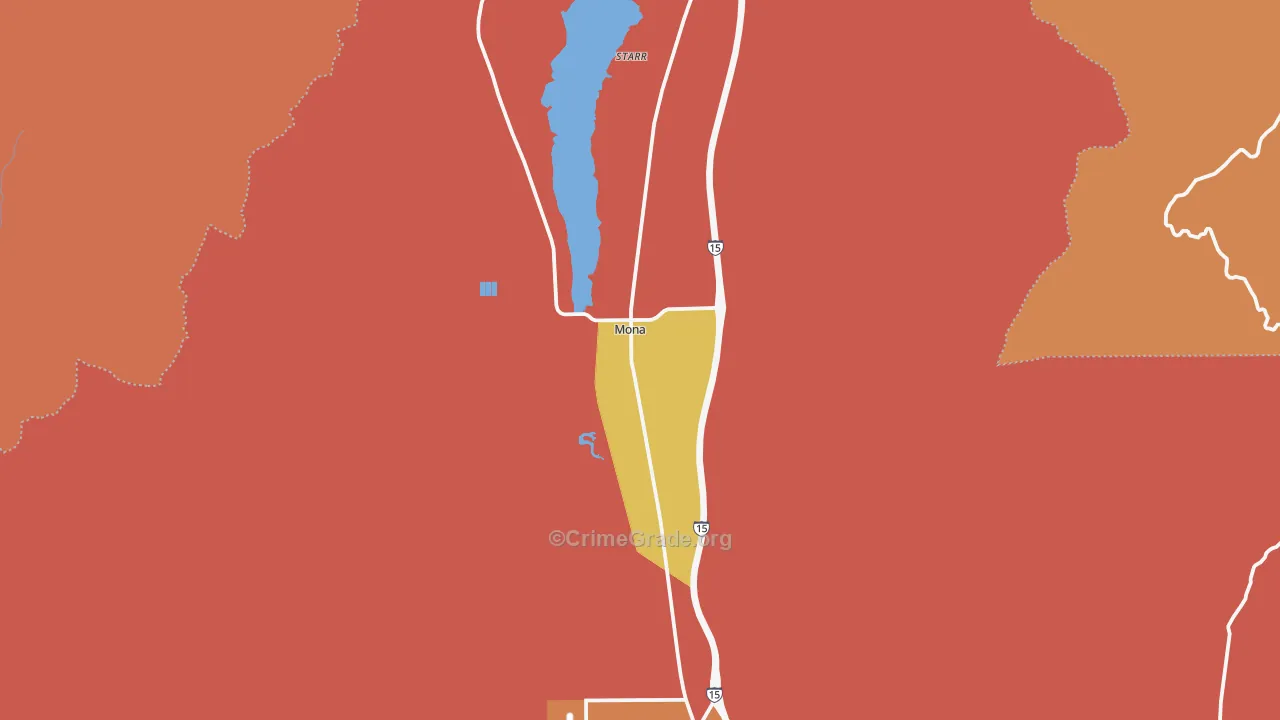 Mona, UT Map of Assault Rates