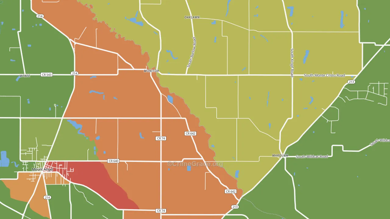 Monitor, OR Map of Assault Rates
