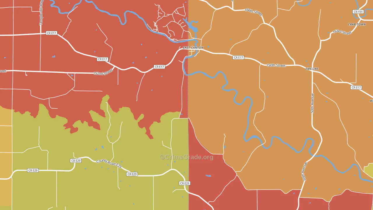 Monmouth, IA Map of Assault Rates