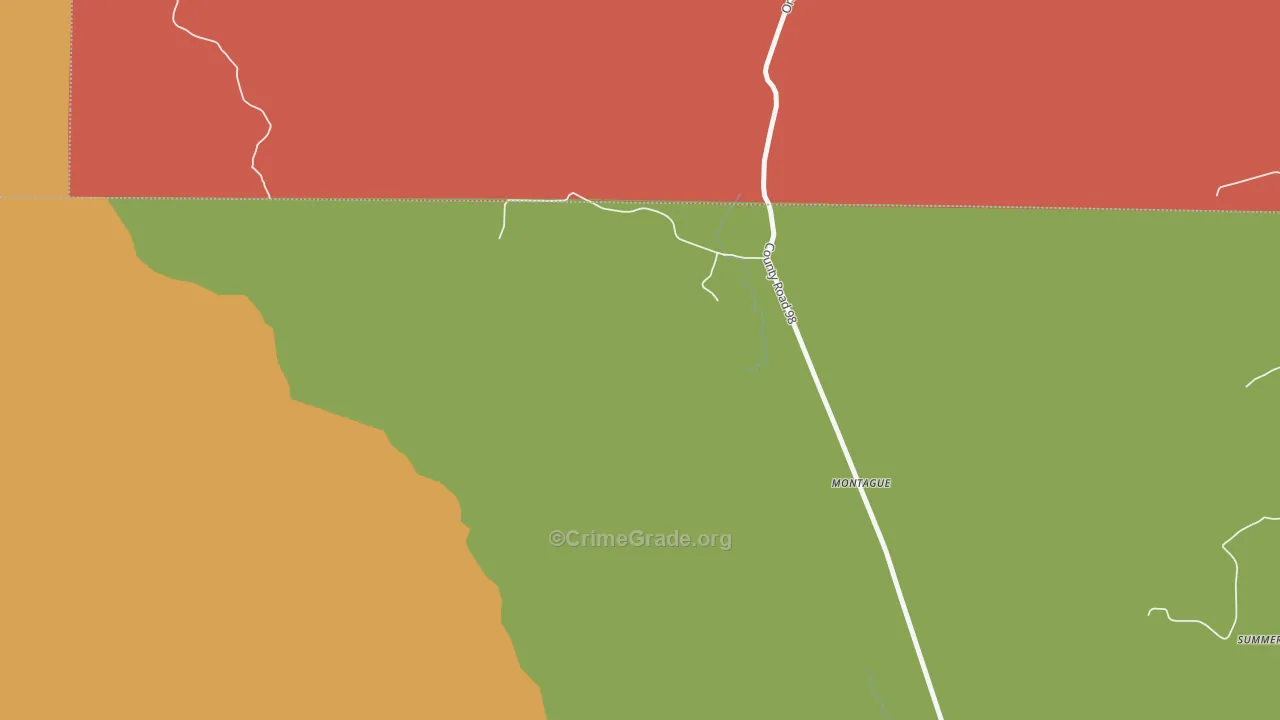 Montague, AL Map of Assault Rates