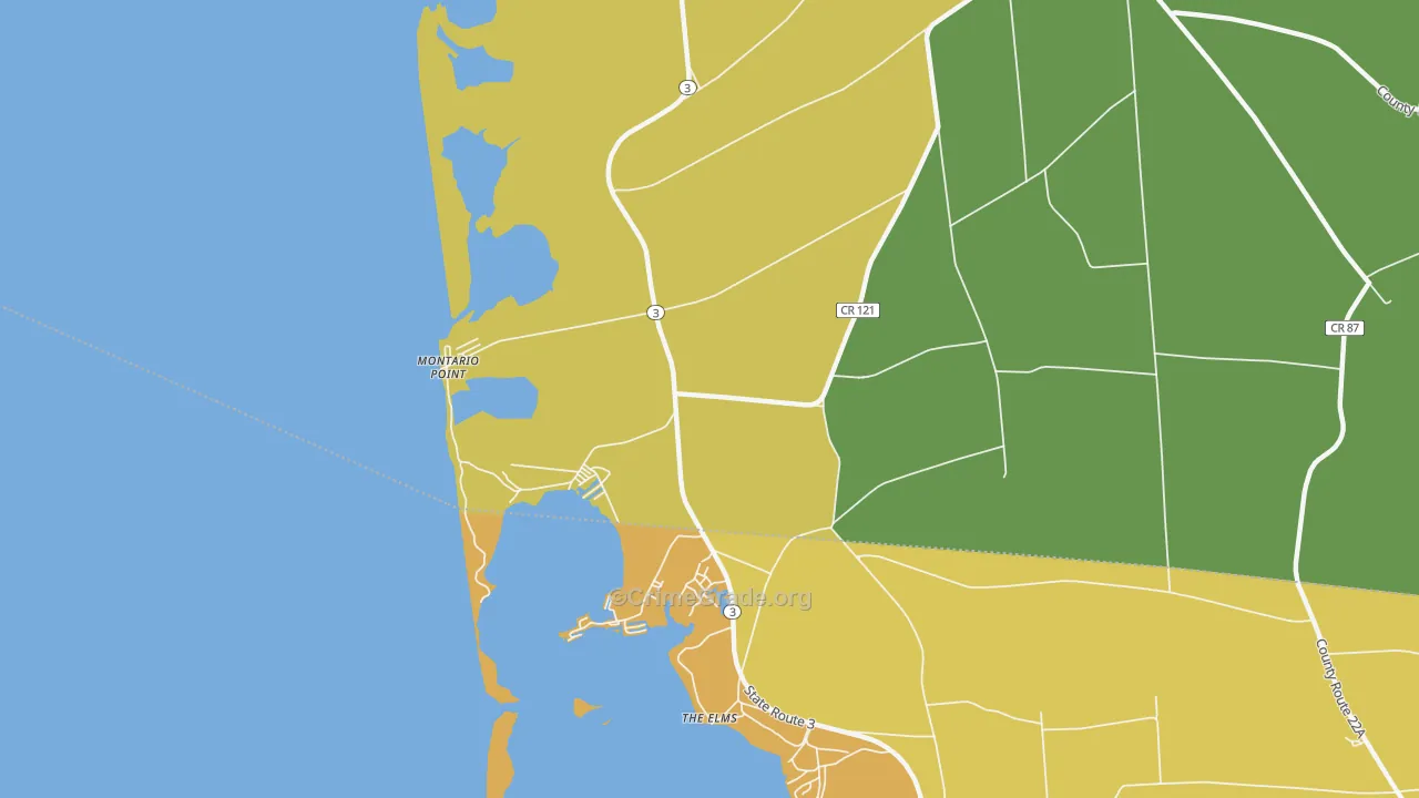 Montario Point, NY Map of Assault Rates