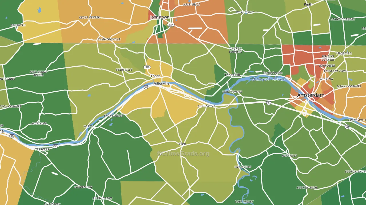 Montgomery County, NY Map of Assault Rates