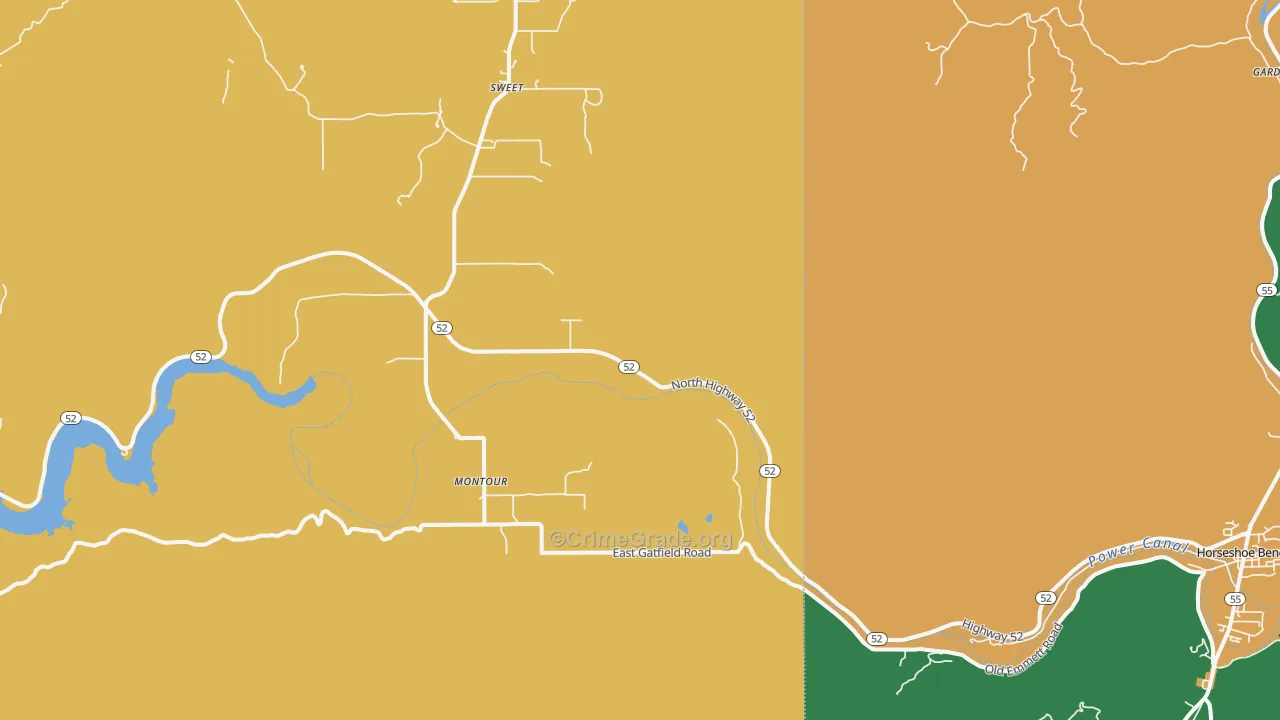 Montour, ID Map of Assault Rates