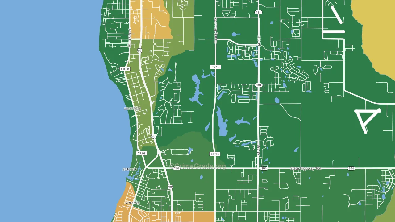 Montrose, AL Map of Assault Rates