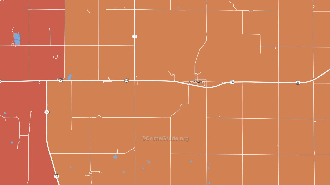 Montrose, KS Map of Assault Rates