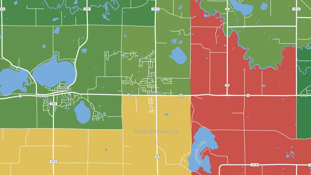 Montrose, MN Map of Assault Rates