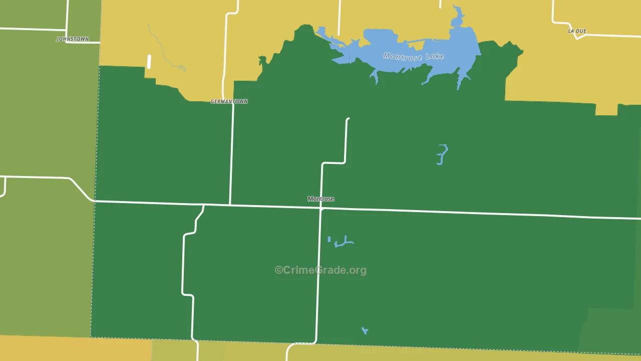 Montrose, MO Map of Assault Rates