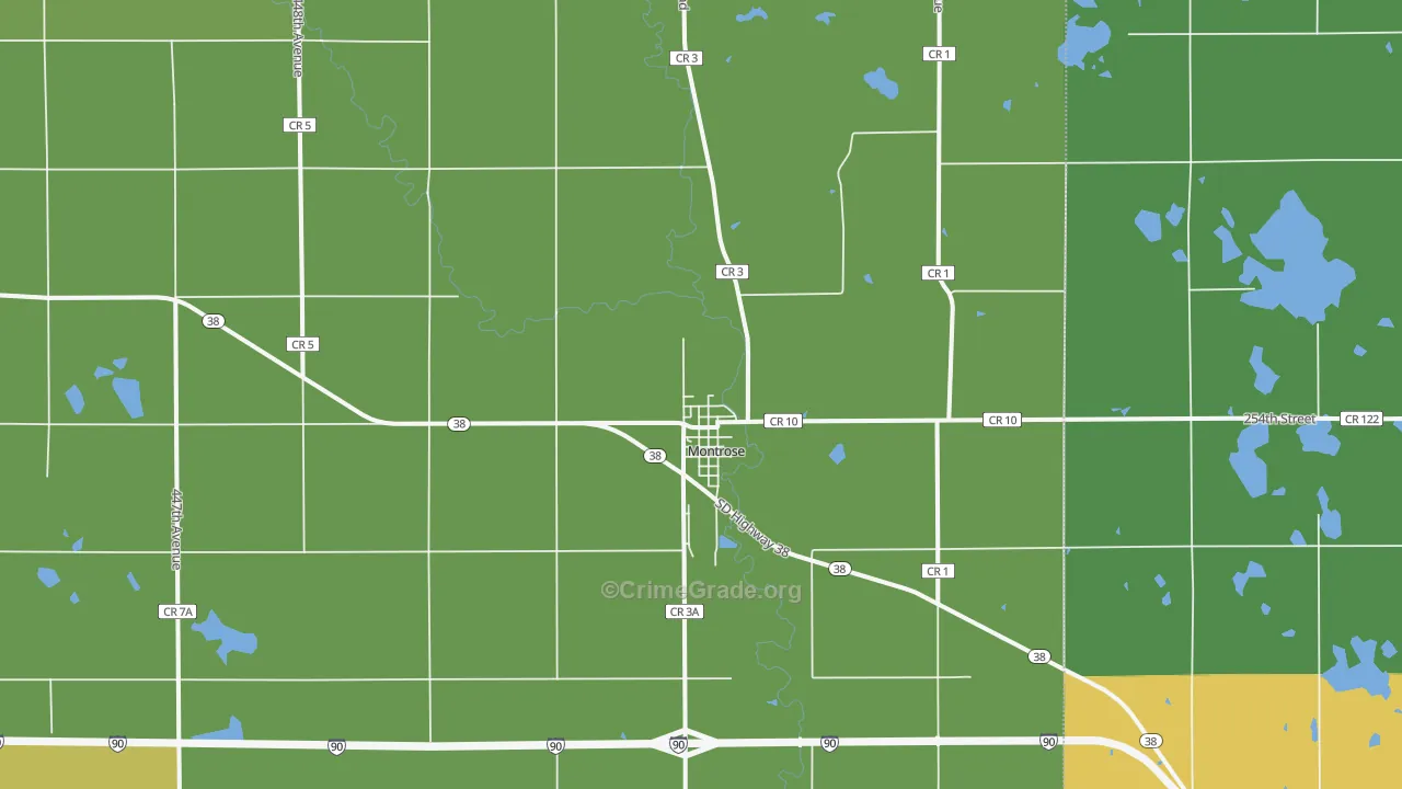 Montrose, SD Map of Assault Rates