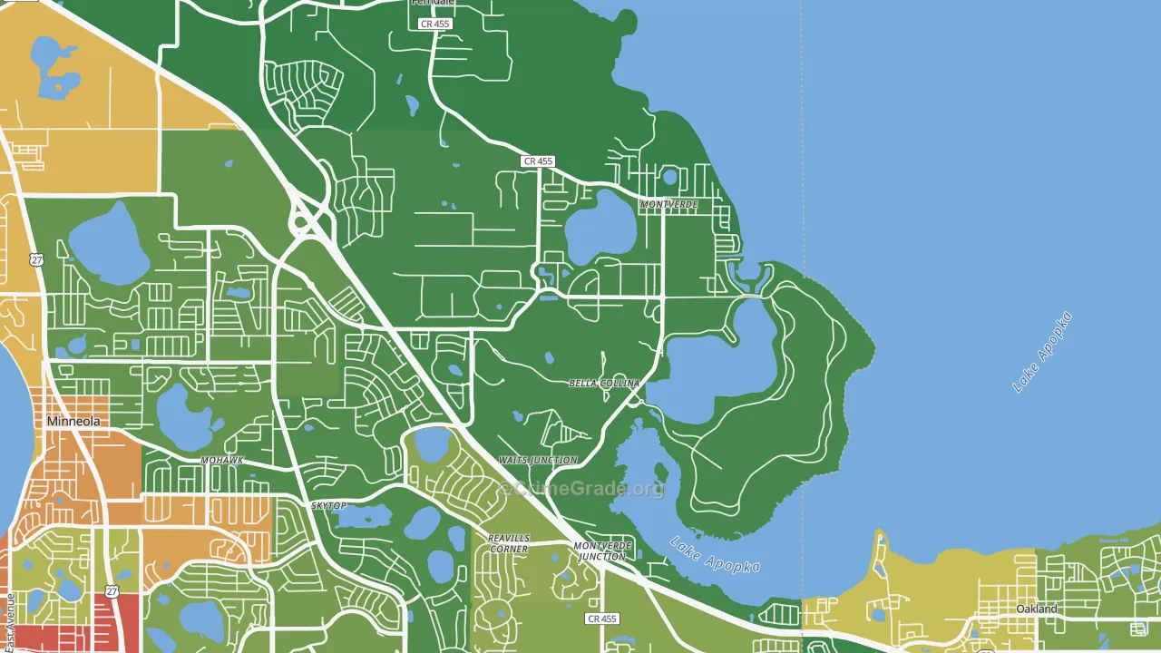 Montverde, FL Map of Assault Rates