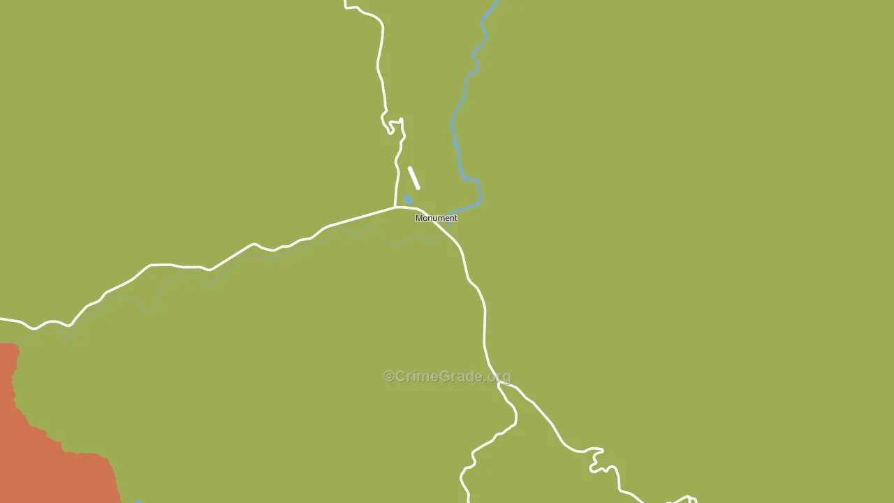 Monument, OR Map of Assault Rates