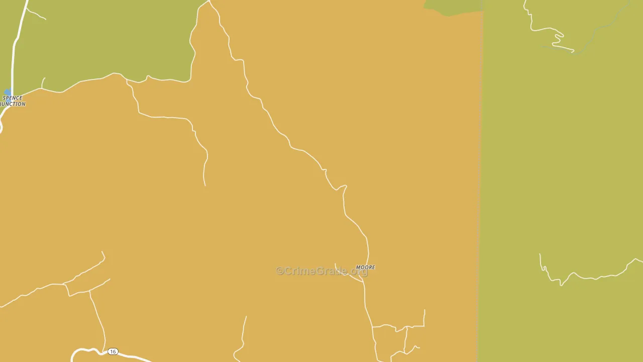 Moore, AR Map of Assault Rates