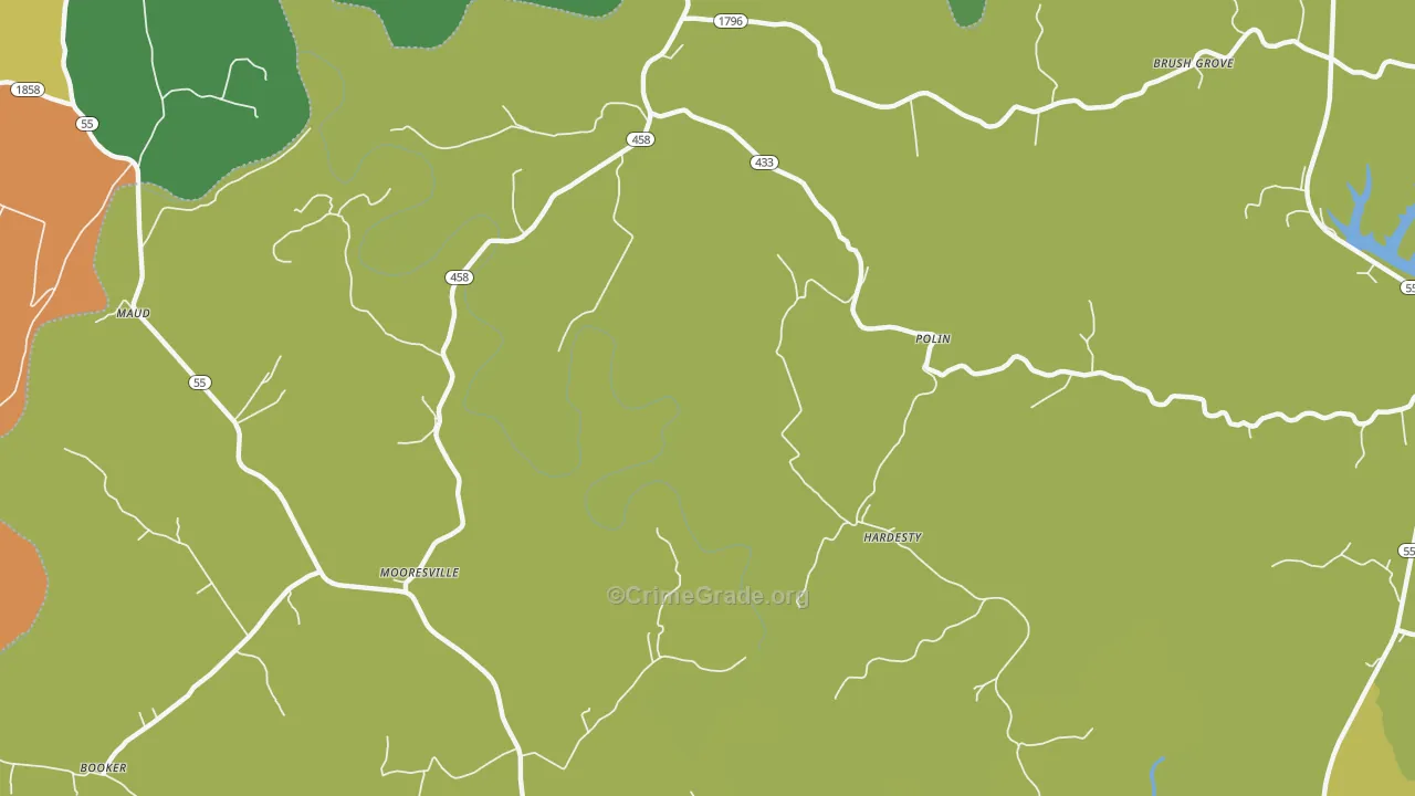 Mooresville, KY Map of Assault Rates