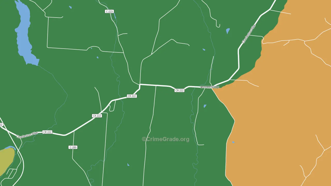 Mooresville, OH Map of Assault Rates