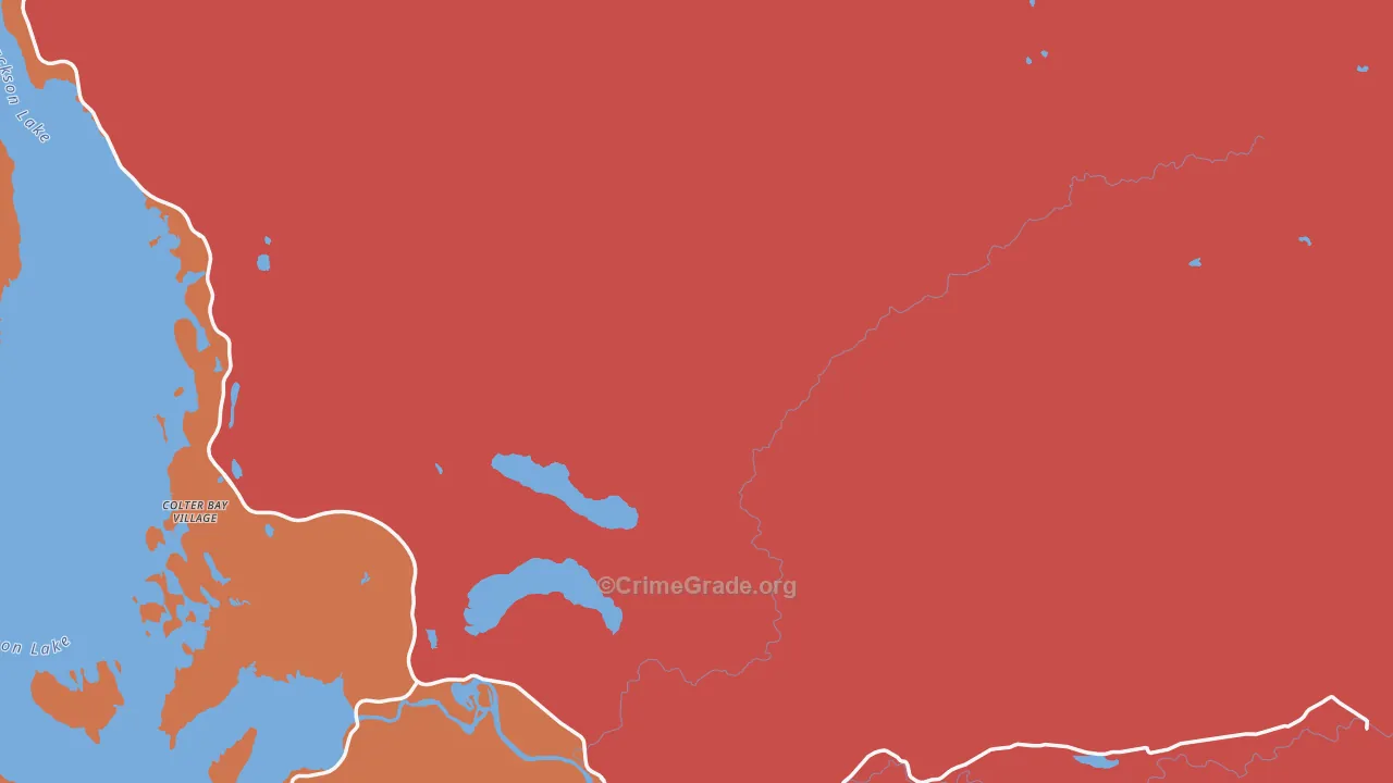 Moran, WY Map of Assault Rates