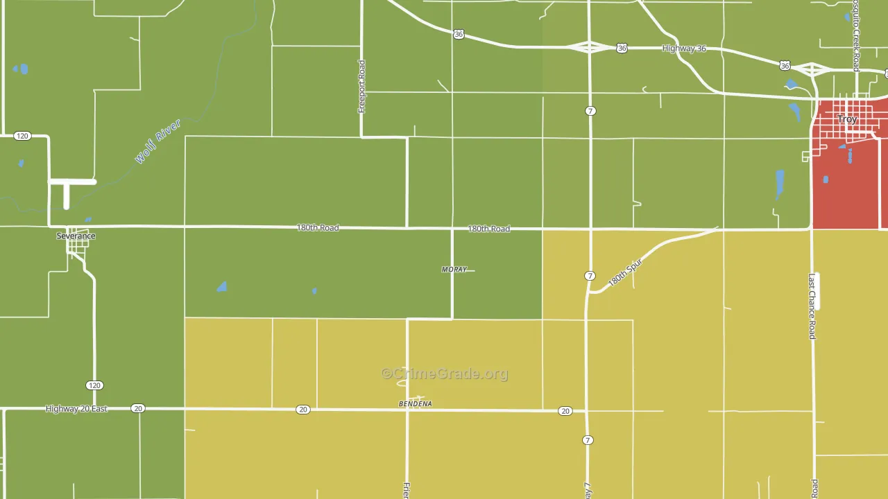 Moray, KS Map of Assault Rates