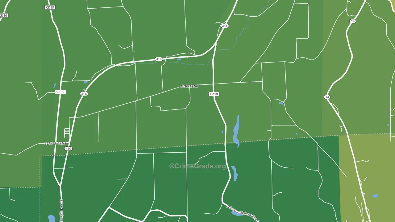 Moreland, NY Map of Assault Rates