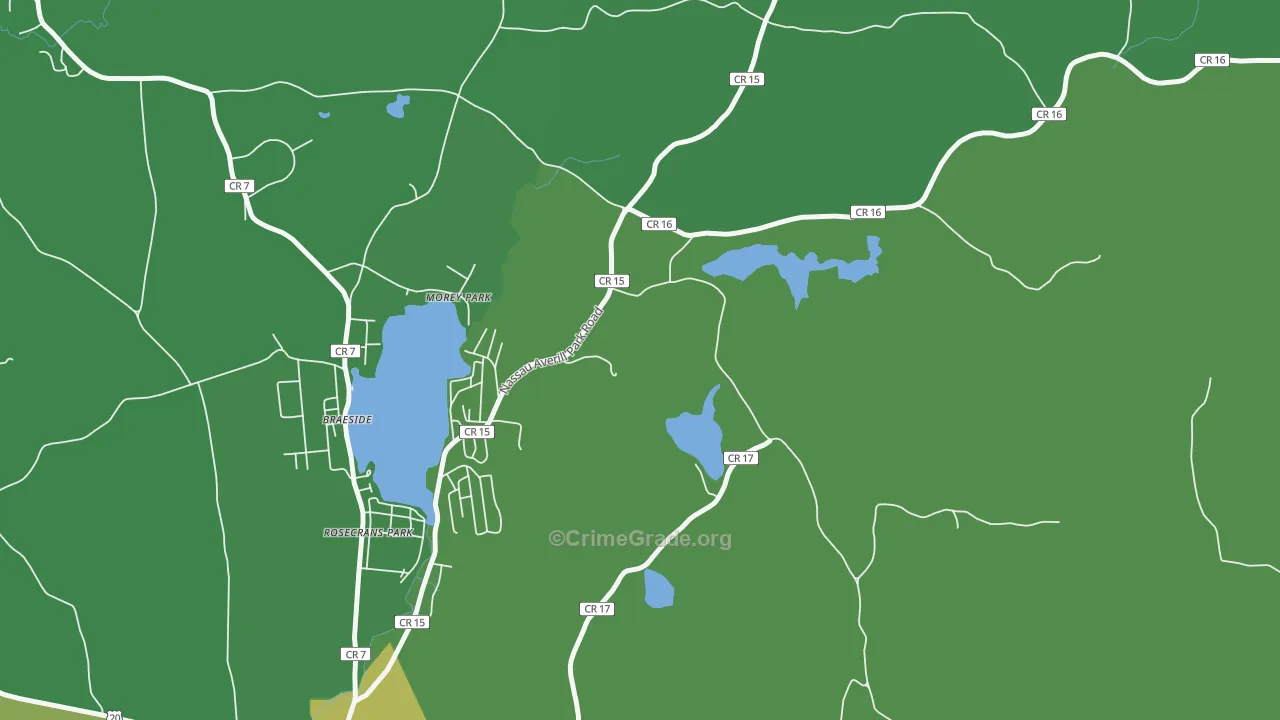 Morey Park, NY Map of Assault Rates